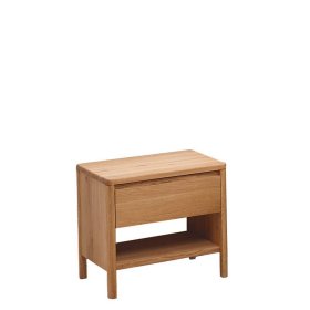 Nachtschrank China in Wildeichefarben 46 cm breit – Ansicht 2