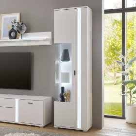 Vitrine Constantin mit LED Beleuchtung und Glastür – Ansicht 8
