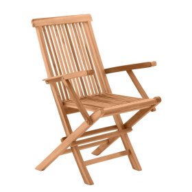 Armlehnen Gartenstühle Spadarius aus Teak Massivholz klappbar (2er Set) – Ansicht 2