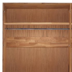 Drehtürenkleiderschrank massiv Snoba 206 cm breit aus Wildeiche Massivholz – Ansicht 6