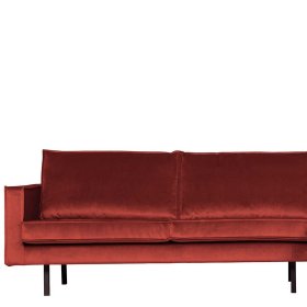 Sofaecke Klasvan in Kastanienfarben Samt 300 cm breit – Ansicht 6