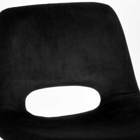 Schwarzer Barstuhl Set Plexino mit gepolsterter Rückenlehne 78 cm Sitzhöhe (2er Set) – Ansicht 5