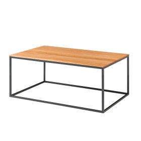 Wohnzimmertisch Costa aus Asteiche Massivholz 100 cm breit – Ansicht 1