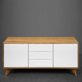 Design Sideboard Triancova in Weiß und Wildeiche modern – Ansicht 3