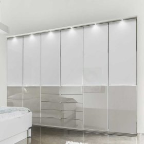 Komplettschlafzimmer Xarina in Hellgrau und Weiß Made in Germany (vierteilig) – Ansicht 13