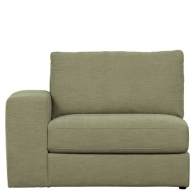 Couch Element mit Armlehne links Karyon in Graugrün - Modulsofa – Ansicht 4