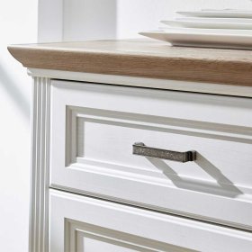 Nachttisch Kommode Dymco im Landhausstil in Weiß – Ansicht 4