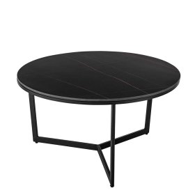 Wohnzimmer Tische Yuri in Schwarz und Weiß mit Keramikplatten (zweiteilig) – Ansicht 6