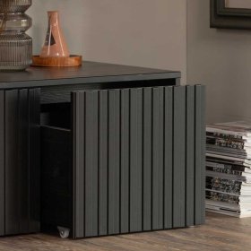 Lowboard Sestran in Schwarz echtholzfurniert – Ansicht 9