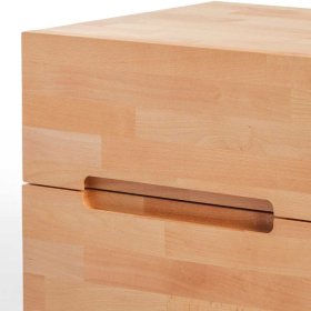 Nachtkonsole Trujano aus Kernbuche Massivholz 50 cm breit – Ansicht 3