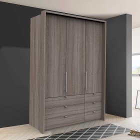 2 türiger Jugend Kleiderschrank Vasilio mit Schubladen modern – Ansicht 2