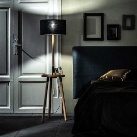Stehlampen Live in Schwarz und Buchefarben 135 cm hoch – Ansicht 9