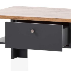 Sofatisch Saridio im Landhausstil in Wildeichefarben und Anthrazit – Ansicht 5