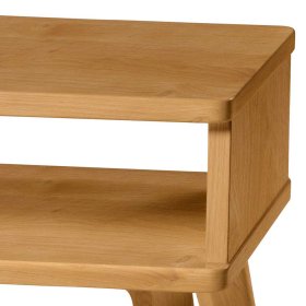 Nachtkonsole Helena aus Wildeiche Massivholz 42 cm hoch – Ansicht 3