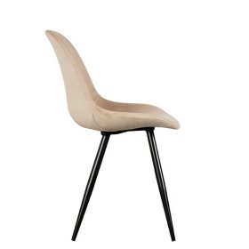 Esszimmerstuhl Flemingo aus Samt im Skandi Design (2er Set) – Ansicht 3
