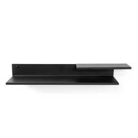 Wandboard Eterna in Schwarz pulverbeschichteter Stahl – Ansicht 3