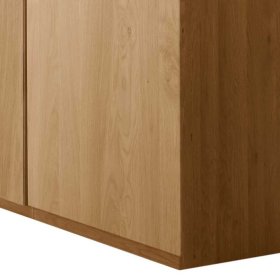 Drehtürschrank Veyfas in Beige und Eiche 6-türig – Ansicht 4