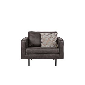 Sessel Brunca in Schwarz recycling Leder – Ansicht 3