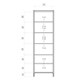 Wohnzimmerschrank Koropi mit Glastür aus Wildeiche Massivholz – Ansicht 5