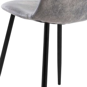 Polsterstühle Verdes in Hellgrau und Schwarz im Skandi Design (2er Set) – Ansicht 7