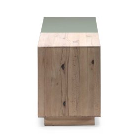 Fernsehtisch Samanda in Beton Grau und Buche hell 140 cm breit – Ansicht 5