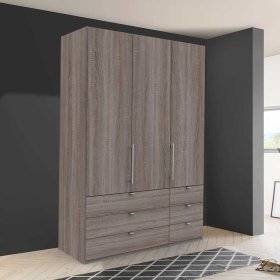 2 türiger Jugend Kleiderschrank Vasilio mit Schubladen modern – Ansicht 3