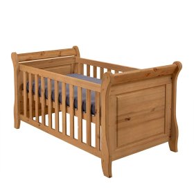 Babygitterbett Drobeta aus Kiefer Massivholz geölt – Ansicht 1