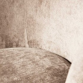 Chenillegewebe Sessel Yonella auf Sockel im Skandi Design – Ansicht 5