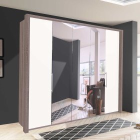 3 türiger Schlafzimmerkleiderschrank Rarian mit Spiegel modern – Ansicht 2