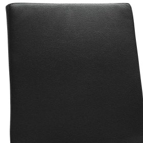 Kunstlederstuhl Toprino in Schwarz und Chromfarben – Ansicht 3