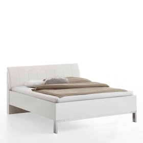 Doppelbett Bean in modernem Design in Weiß – Ansicht 3