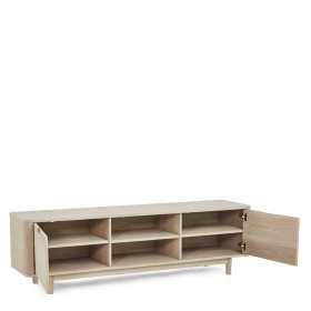 Fernseh Unterschrank Praguera im Skandi Design mit Türen – Ansicht 5