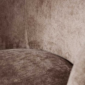 Sessel Vasteca in Taupe aus Chenillegewebe – Ansicht 6