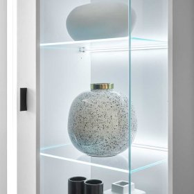 Wohnzimmervitrinenschrank Constantin mit LED Beleuchtung in modernem Design – Ansicht 7