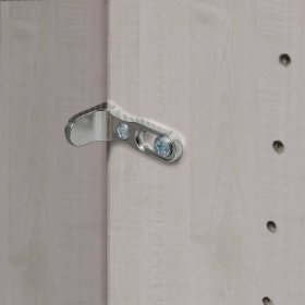 Landhausstil Drehtürschrank Saconso in Hellgrau mit Spiegeltür – Ansicht 8