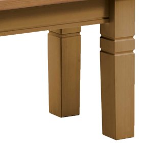 Massivholz Bank Francrom im Landhausstil Breite 90 cm 110 cm 150 cm – Ansicht 5