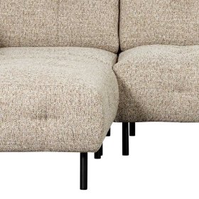 Sofaecke Streeter in Beigegrau mit Fußgestell aus Metall – Ansicht 9