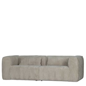 Breitcord Couch Ugo in Beigegrau mit 46 cm Sitzhöhe – Ansicht 3