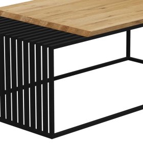 Wohnzimmertisch Charlotte im Industrie Stil mit modernem Gestell – Ansicht 3