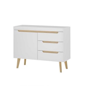 Schrankwand Wohnzimmer Jasturian im Skandi Design 134 cm hoch (vierteilig) – Ansicht 15