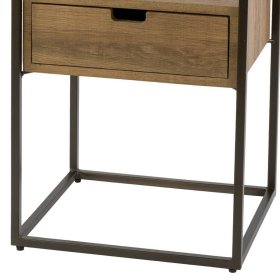 Nachtschrank Loupega im Industry und Loft Stil 60 cm hoch – Ansicht 4