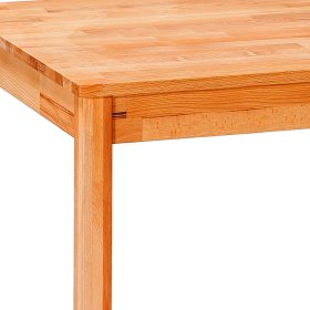 Holztisch Loho in Kernbuchefarben mit Massivholzplatte – Ansicht 6