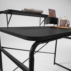 Schreibtisch Westham in Schwarz aus Stahl – Ansicht 4