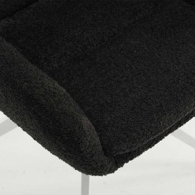 Polsterstuhl mit Drehgestell Claudessa in Anthrazit und Weiß (2er Set) – Ansicht 7