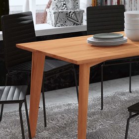 Massivholz Tisch Stenov aus Kernbuche geölt 100 cm tief – Ansicht 5