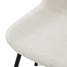 Esszimmerstuhl Pluna aus Boucle im Skandi Design (2er Set) – Ansicht 9