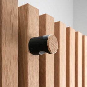 Skandi Design Wohnzimmer Tisch Prozatur aus Wildeiche Massivholz mit Glasplatte – Ansicht 6