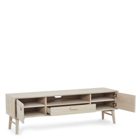 TV Board Vilrada im Skandi Design mit einem offenen Gerätefach – Ansicht 5