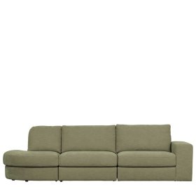 Modulsofa Abschluss Element links Karyon in Graugrün 93 cm breit – Ansicht 15