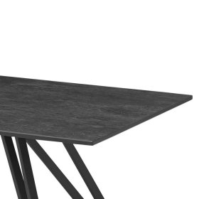 Moderner Design Wohnzimmertisch Dezanos in Schwarz mit Keramikplatte – Ansicht 3